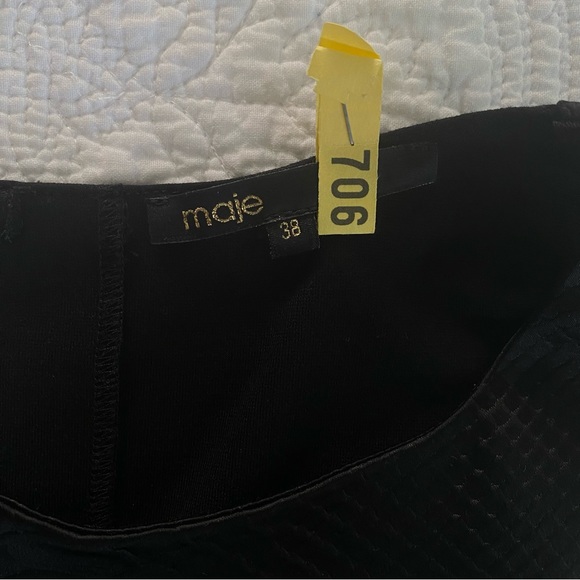 Maje Bodycon Reptile Embossed Dress 38 - Picture 3 of 6